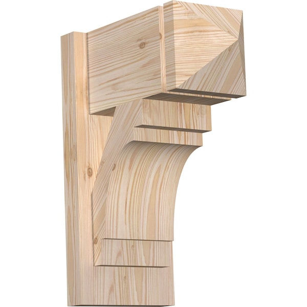 Ekena Millwork Merced Arts & Crafts Smooth Outlooker, Douglas Fir, 7 1/2"W x 14"D x 18"H OUT08X14X18MRC03SDF - main